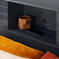 Twin Bed and Headboard Set - Ulysses Blueberry