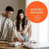 Ensemble Lit Simple et tête de Lit - Fynn Chêne gris