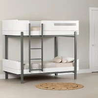 Bunk Bed - Bebble Soft Gray and White