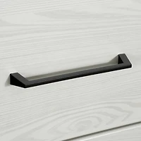 Table de chevet 1 tiroir - Arlen Pin blanc et Noir mat