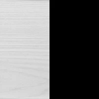 Table de chevet 1 tiroir - Arlen Pin blanc et Noir mat