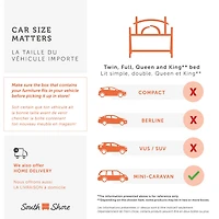 Twin Bed and Headboard Set - Arlen White Pine