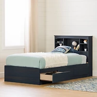 Twin Bed and Headboard Set - Aviron Blueberry
