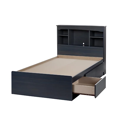 Twin Bed and Headboard Set - Aviron Blueberry