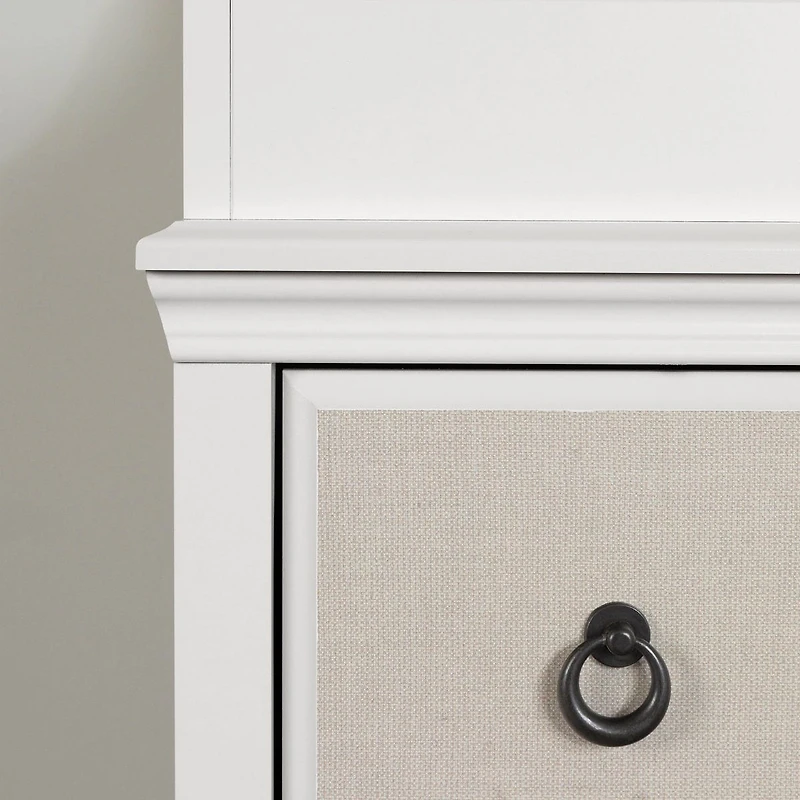 Changing Table with Drawers - Cotton Candy White and Beige