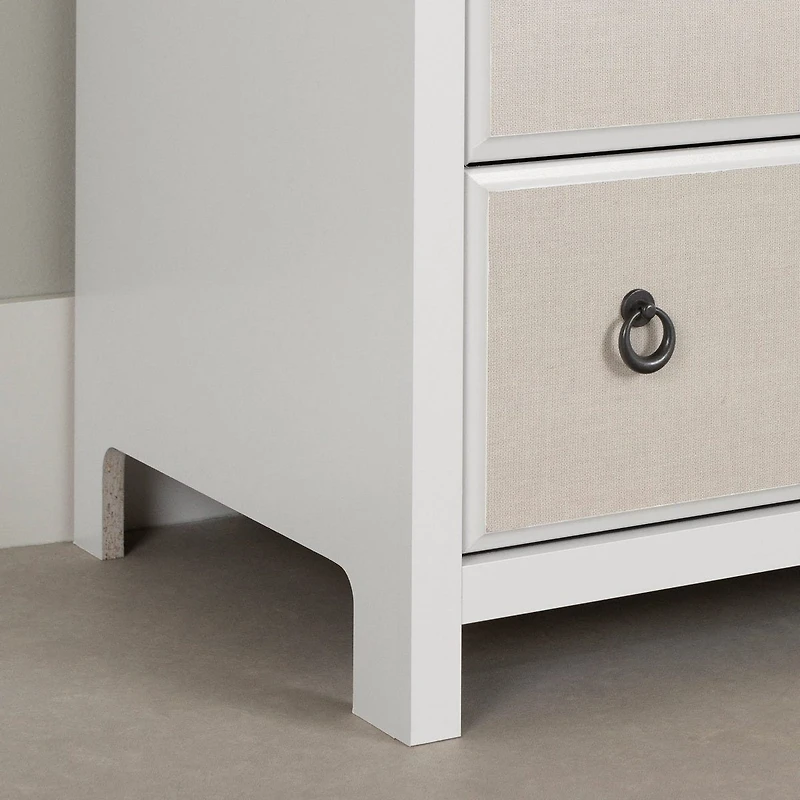 Changing Table with Drawers - Cotton Candy White and Beige