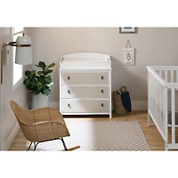 Meuble à langer 3 tiroirs - Cotton Candy Blanc et Beige