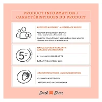 Meuble à langer 3 tiroirs - Cotton Candy Blanc et Beige