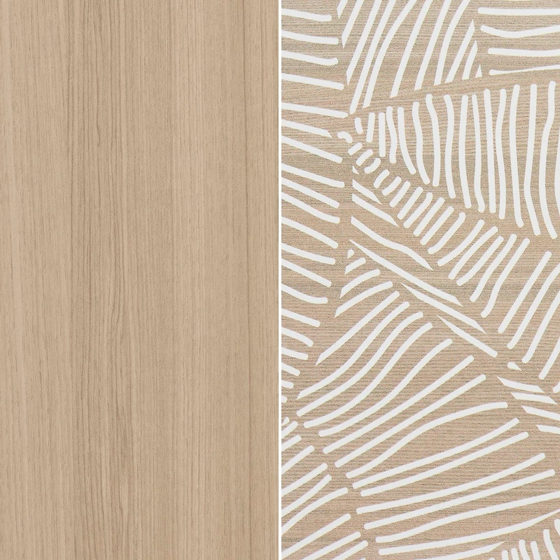 6-Drawers Dresser - - Munich Soft Elm and White