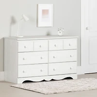 Commode 6 tiroirs - Summer Breeze Pin blanc