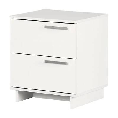 Nightstand with 2 Drawers - Cavalleri Pure White
