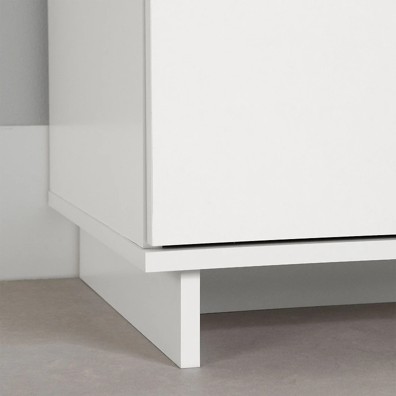 Nightstand with 2 Drawers - Cavalleri Pure White