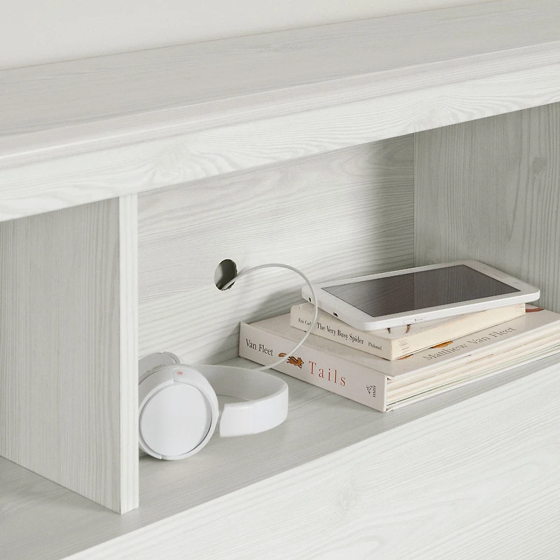 Bed and headboard set - Summer Breeze White Pine