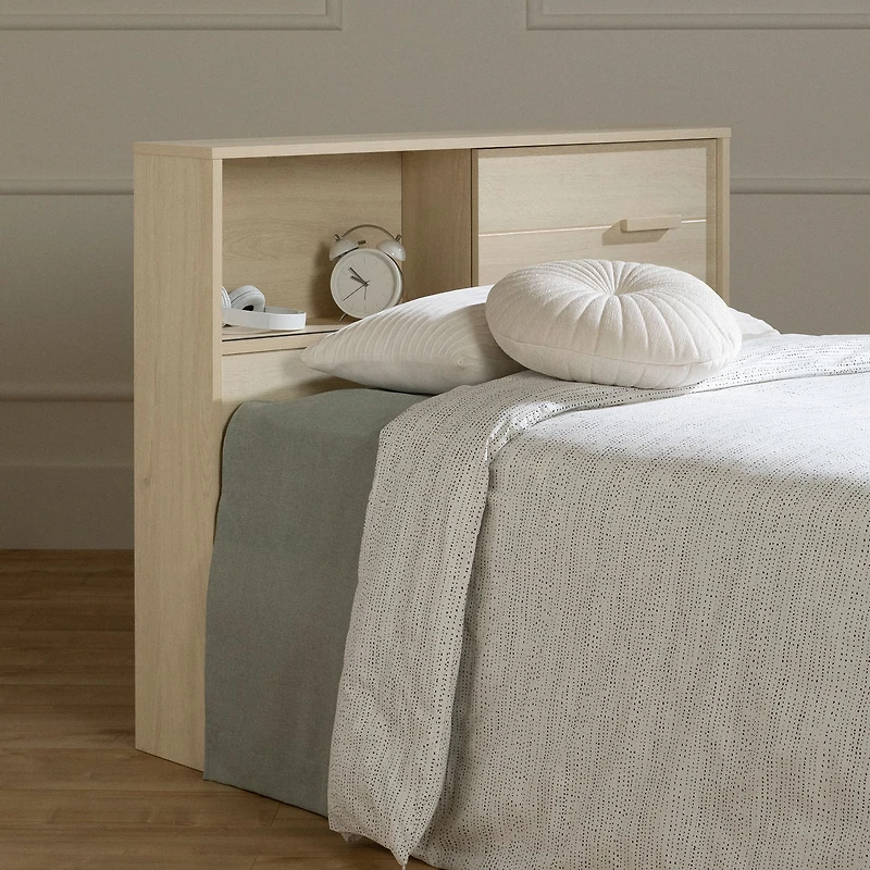 Bookcase Twin Headboard - Noah Bleached Oak