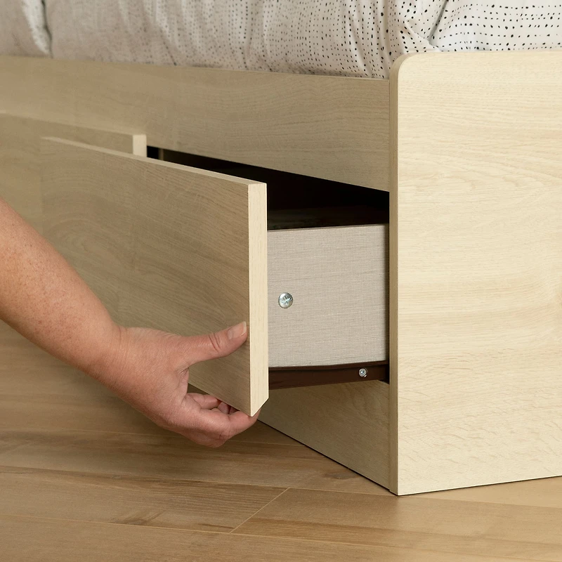 3-Drawer Mates Bed - Noah Bleached Oak