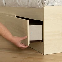 3-Drawer Mates Bed - Noah Bleached Oak