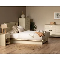 Table de Chevet 1 Tiroir - Fusion Chêne Blanchi