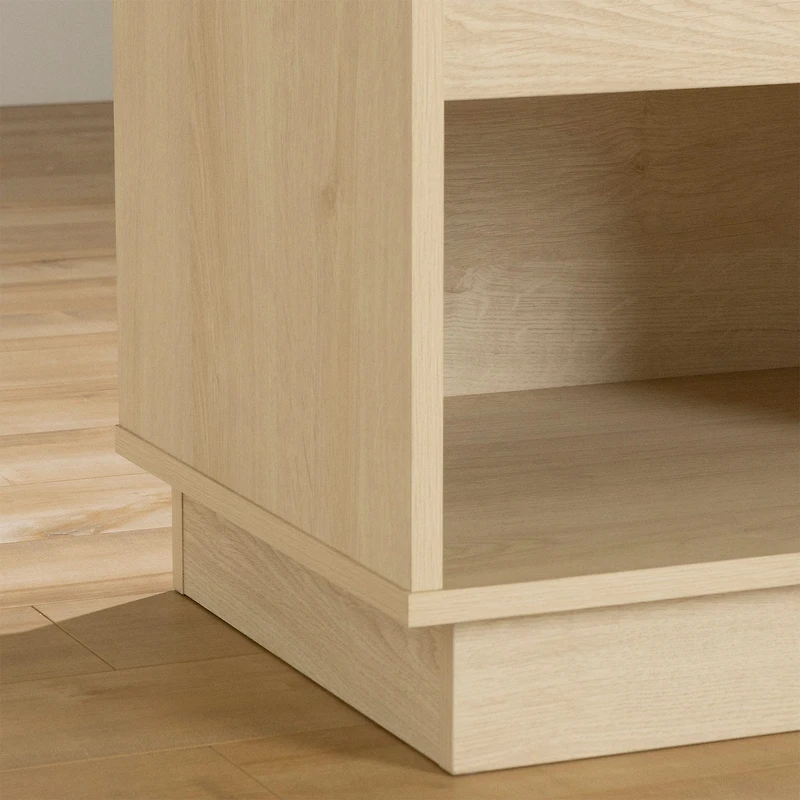 1-Drawer Nightstand - August Bleached Oak