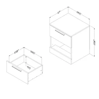 Table de Chevet - Step One Essential Chêne Nordique