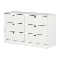 Spark 6 Drawer Chest  - White