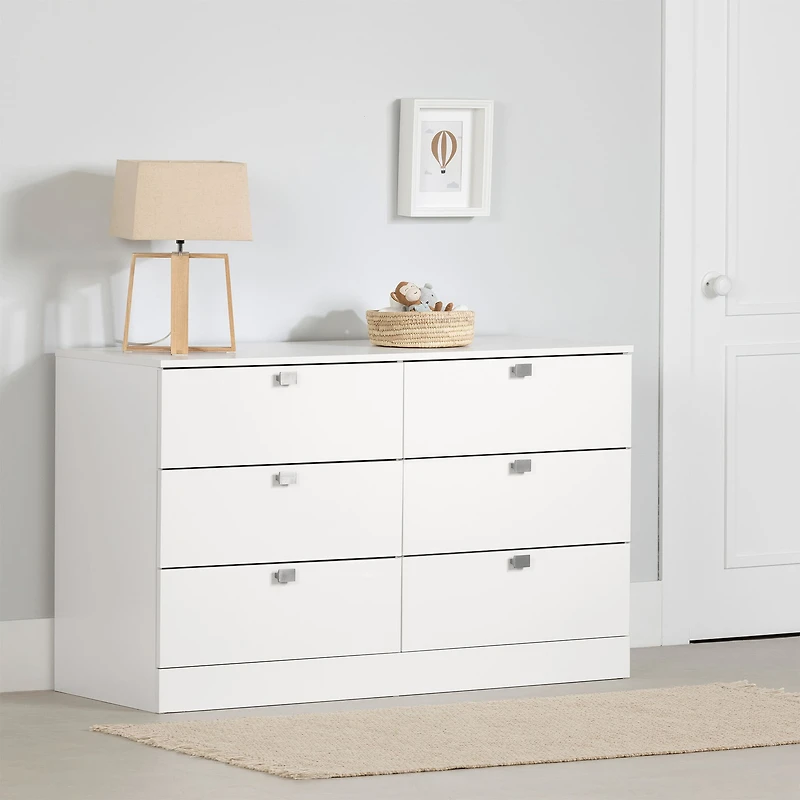 Spark 6 Drawer Chest  - White