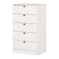 Bureau 5 Tiroirs Spark- Blanc