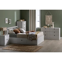 Bureau 5 Tiroirs Spark- Blanc