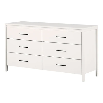 6 Drawer Dresser - Gravity Pure White