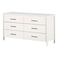 6 Drawer Dresser - Gravity Pure White