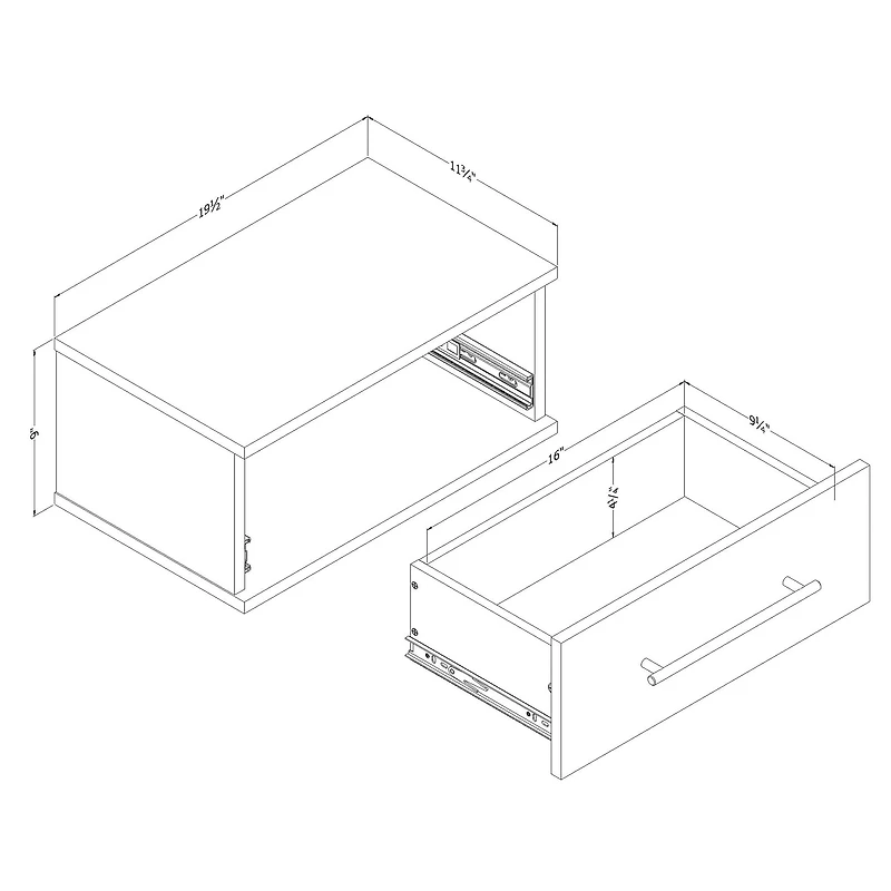 Set of 2 Nightstands - Primo Rustic Oak