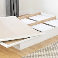 Step One Lit Double Plateforme - Blanc