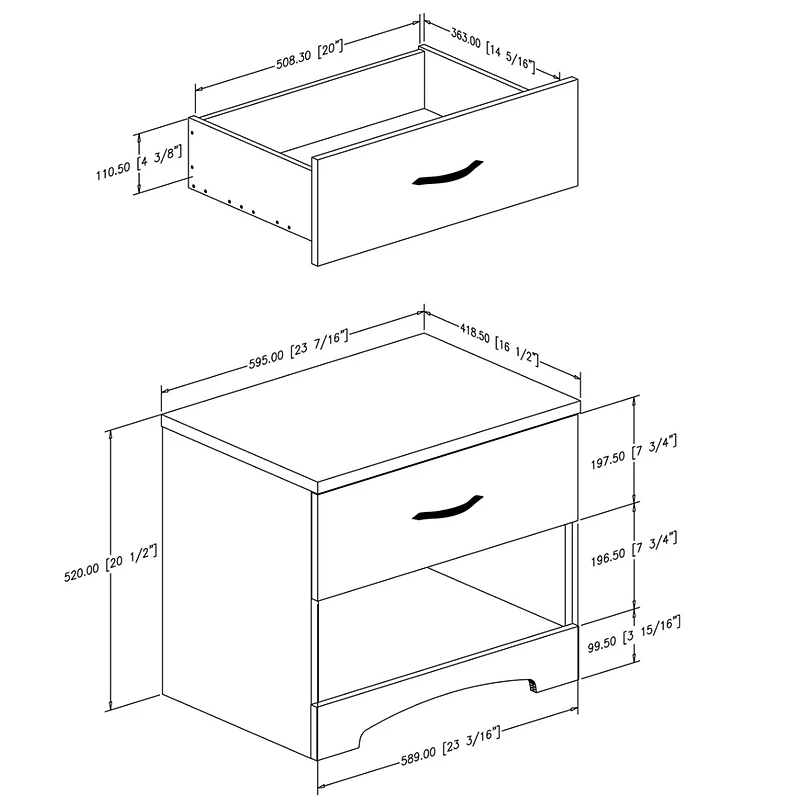Step One 1-Drawer Nightstand