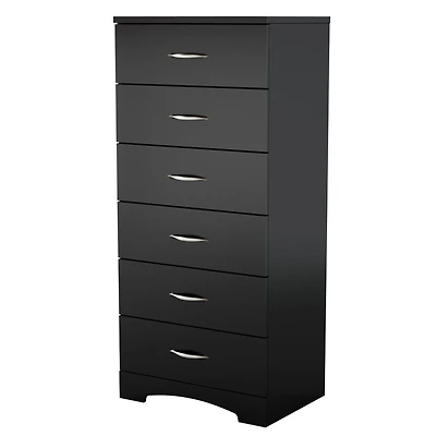 Step One 6-drawer lingerie chest  - Pure Black