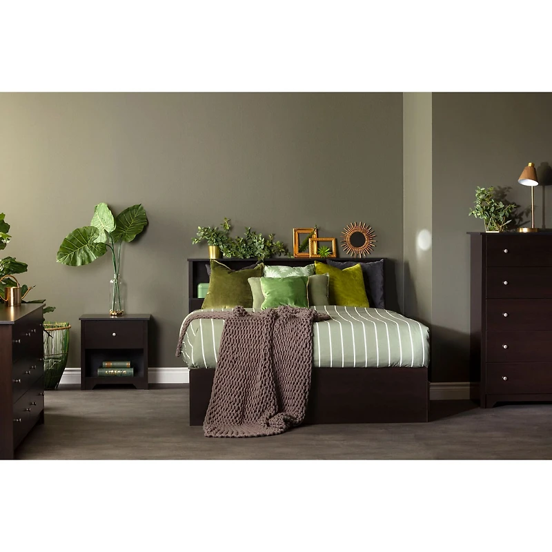 Commode Double 6 Tiroirs Vito - Chocolat