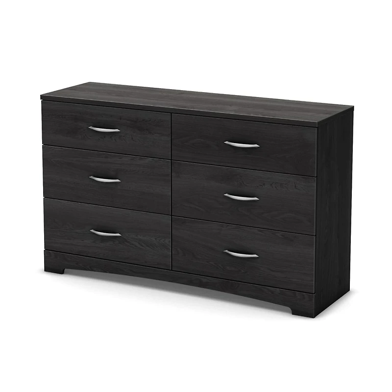 Step One 6-Drawer Double Dresser - Gray Oak