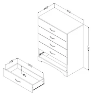 Step One 5-Drawer Chest - Gray Oak