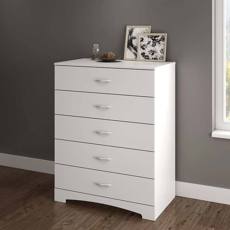 Step One 5-Drawer Chest - Pure White