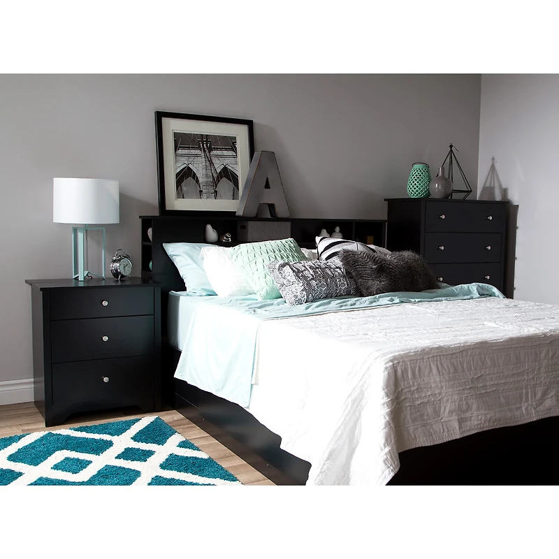 Nightstand Charging Station - Vito Pure Black