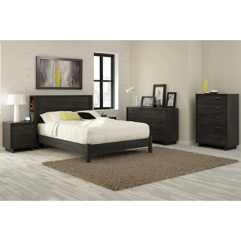 Fynn 5-Drawer Chest - Gray Oak