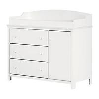 Cotton Candy Changing Table with Station - Pure White
