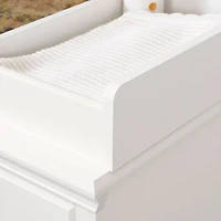 Cotton Candy Changing Table with Station - Pure White