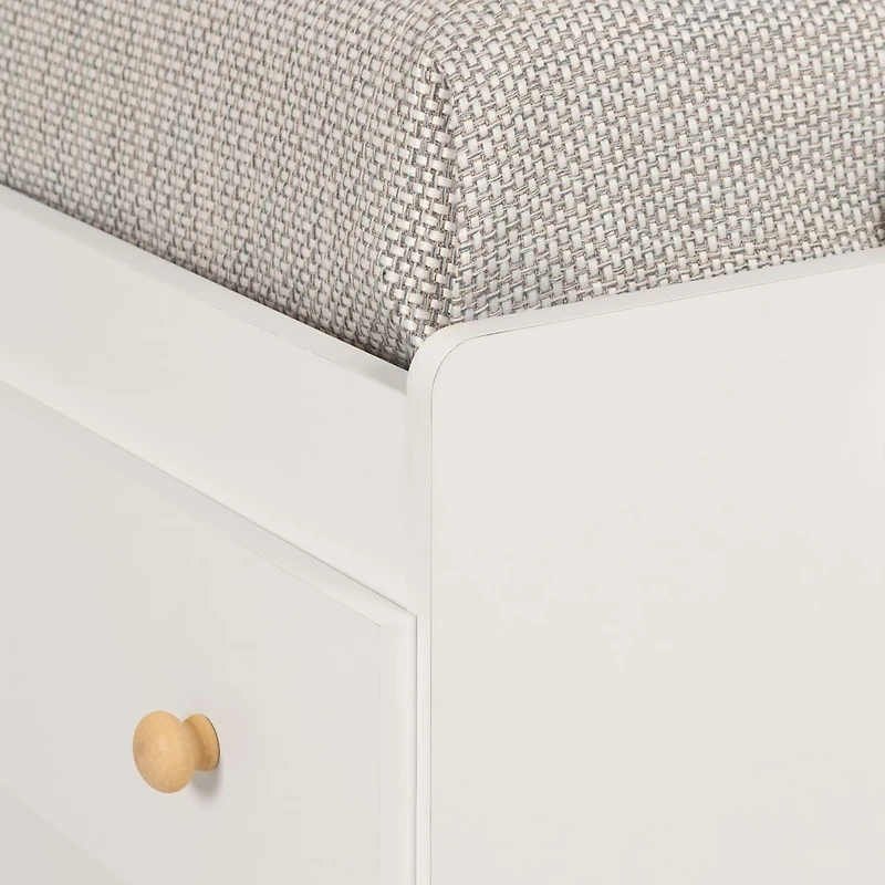 Summertime Twin Mates Bed with 3 Drawers - Pure White