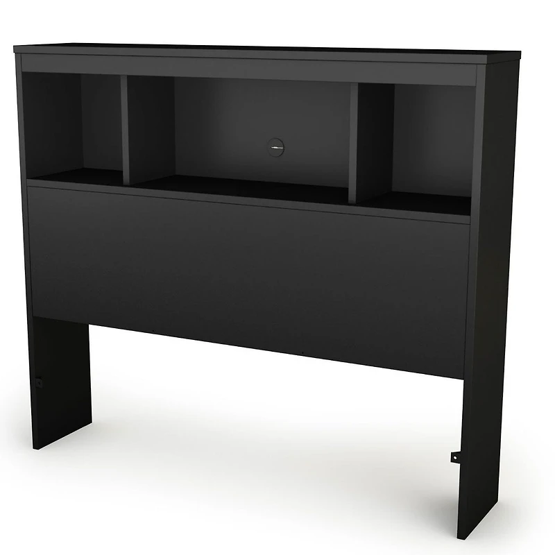 Spark Twin Bookcase Headboard - Pure Black