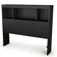 Spark Twin Bookcase Headboard - Pure Black