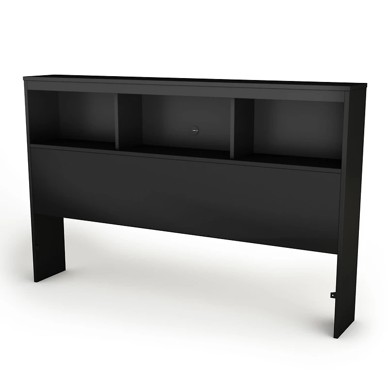 Double Bookcase Headboard Spark - Pure Black