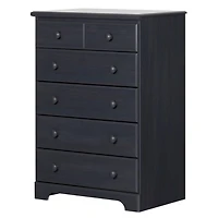 Summer Breeze 6-Drawer Chest Dresser - Blueberry