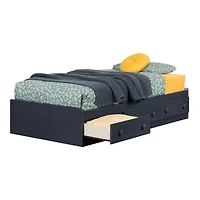 Twin Bed with Trawers Summer Breeze - Blueberry
