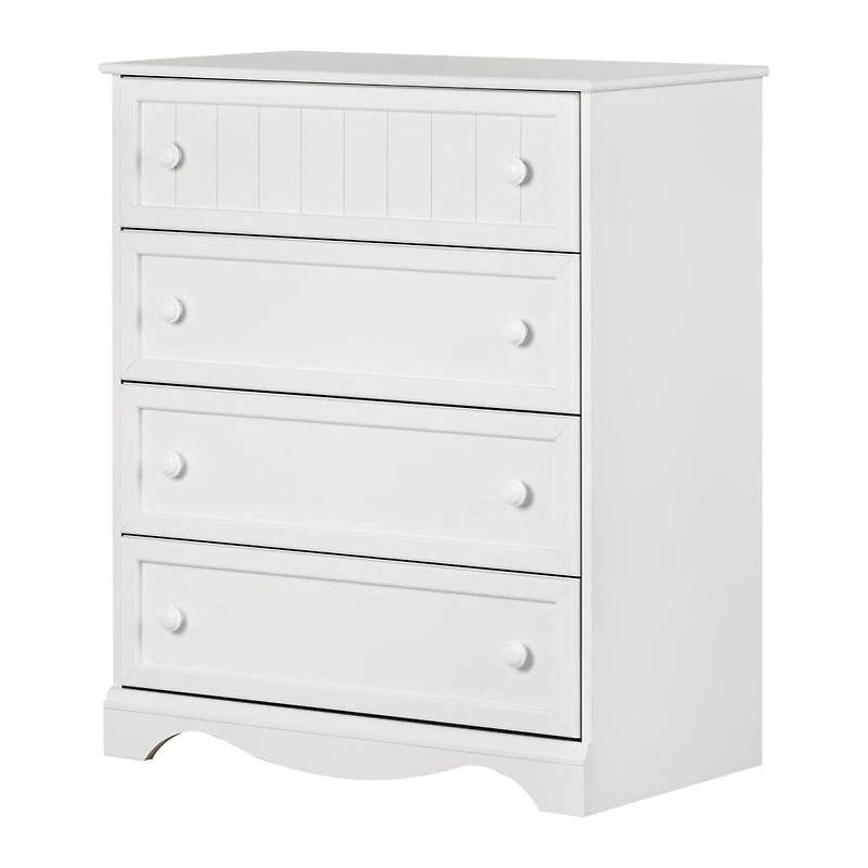 Savannah 4-Drawer Chest - Pure White