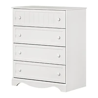 Savannah 4-Drawer Chest - Pure White