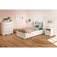 Commode 4 Tiroirs Savannah - Blanc Solide